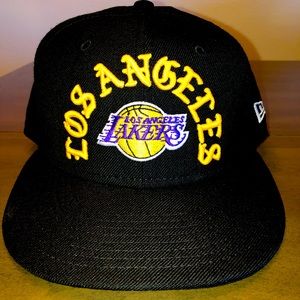 New Era 5950 LA Lakers Old English Script Hat